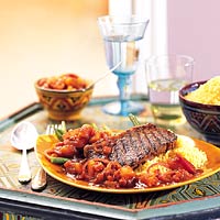 Entrecote met abrikozen-koffiesaus recept