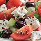 Griekse salade met zilvervliesrijst recept