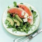 Salade van watermeloen,avocado en zachte geitenkaas recept ...