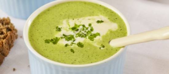 Spinazie-knoflook soep( low kcal) recept