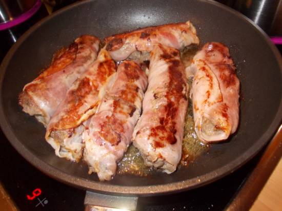 Ham-gehaktrolletjes recept