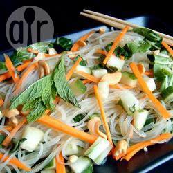 Rijstnoedelsalade naar vietnamees recept recept