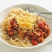 Spaghetti met gehakt en prei recept