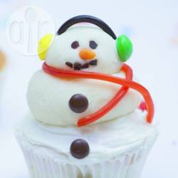 Sneeuwpop cupcakes recept