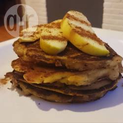 American pancakes gevuld met appel recept