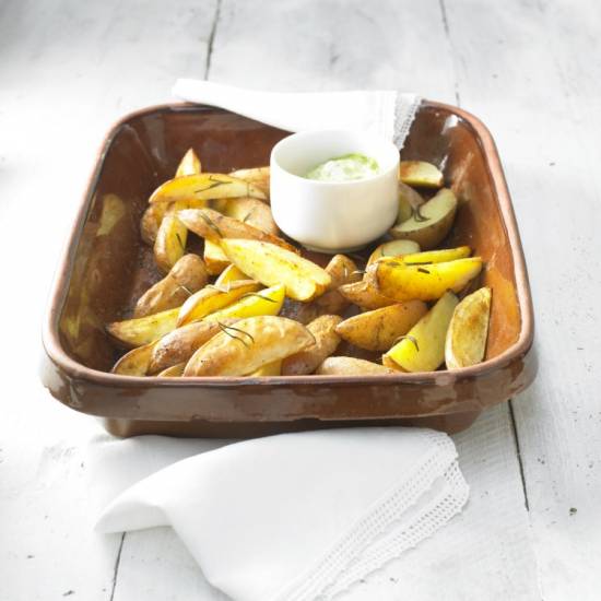 Geroosterde aardappels met koriander-citroenmayo recept ...