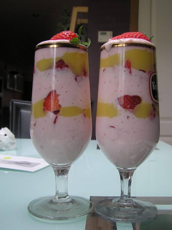 Aardbeien yoghurtflip recept