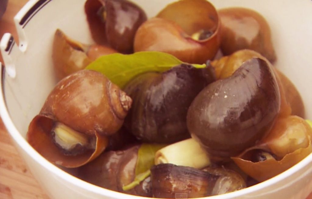 Recept 'escargots op vietnamese wijze'