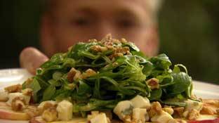 Salade met elstars en gorgonzola recept