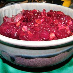 Cranberrysaus met stukjes walnoot recept