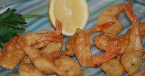 Gambas con gabardina  gebakken gamba`s recept