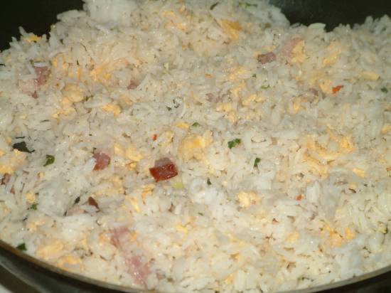 Chinees rijst gekookt en erna gestoomd recept