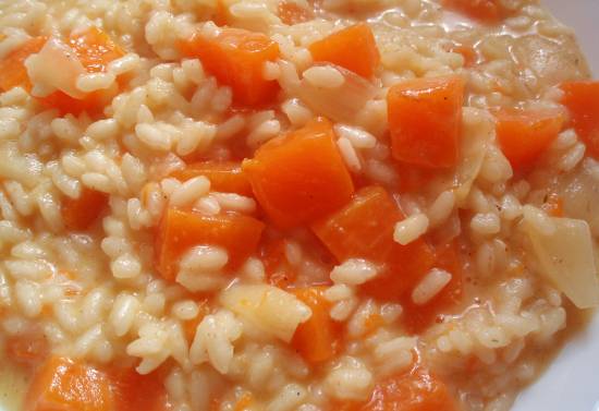 Italiaans: risotto alla zucca (pompoen risotto) recept