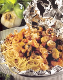 Spaghetti met zeevruchten recept
