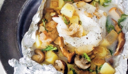 Patate e funghi al cartoccio recept