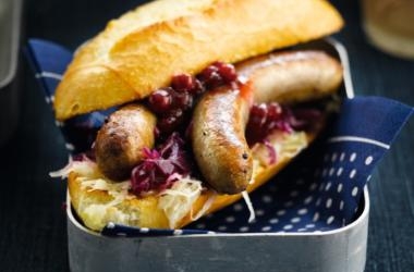 Hot dog met een duo van kool recept
