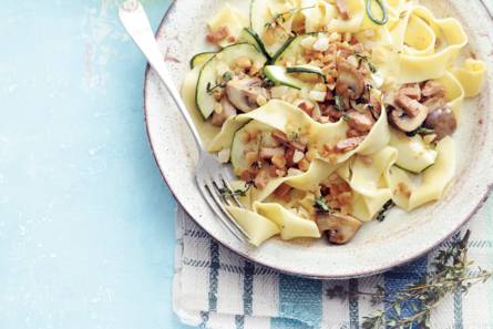 Pappardelle met courgette