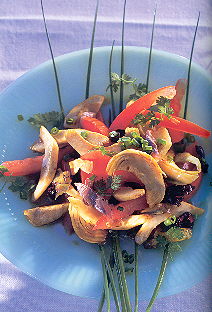 Salade van artisjokken met ansjovis recept
