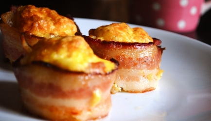 Bacon ei muffins recept