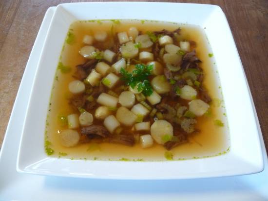 zondagse soep met asperges recept