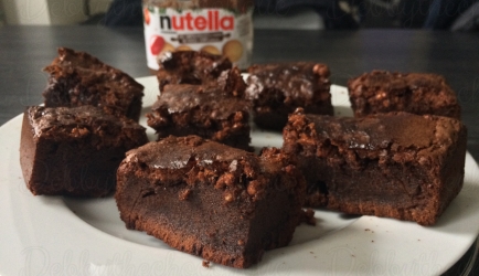 Nutella brownies recept
