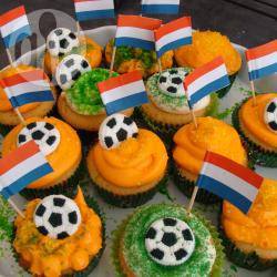 Voetbal cupcakes! recept