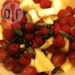 Fruitsalade met esdoornsiroop recept
