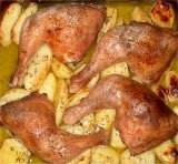 Kotopoulo sto fourno (kip met aardappels in de oven) recept ...