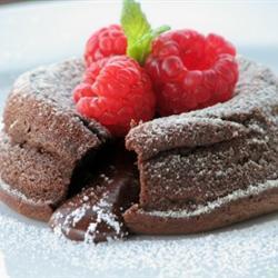 Gesmolten chocoladecakejes recept