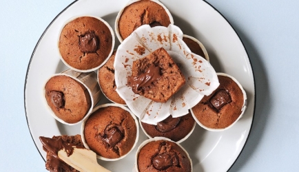Nutella muffins recept