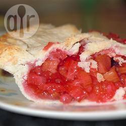 Aardbeien-rabarber taart recept