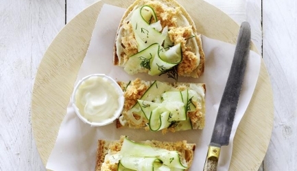 Deense sandwich met zalmpaté recept