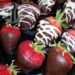 Aardbeien in chocolade recept