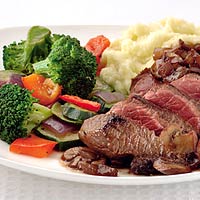 Ribeye steak met rodewijnsaus recept