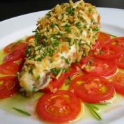 Zeeduivel in een krokant aardappeljasje met tomatensalade recept ...