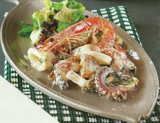 Zeevruchten salade recept