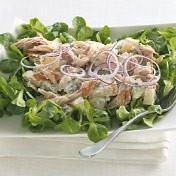 Aardappelsalade met gerookte makreel recept