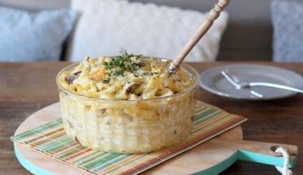 Mac and cheese met paddenstoelen voor echte kaasliefhebbers ...