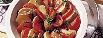 Aardappelen met tomaten uit de oven recept