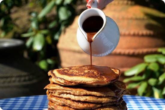 Cappuccino pancakes recept