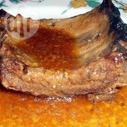Ribjes met honingsaus uit de slow cooker recept