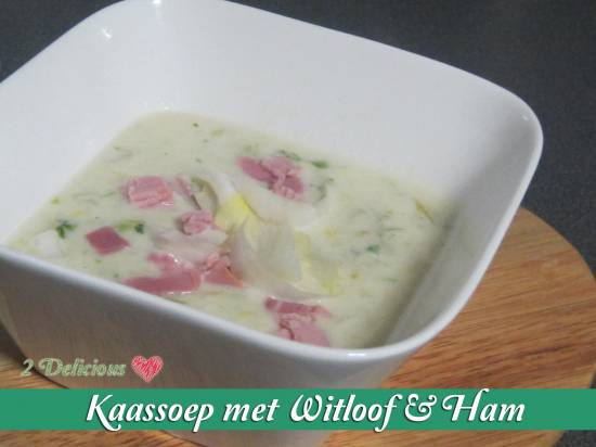 Kaassoep met witloof & ham recept