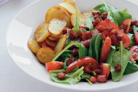 Spinazie-tomaatsalade