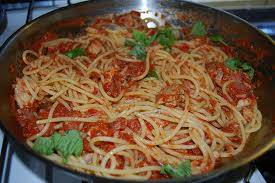 Spaghetti met tonijn recept
