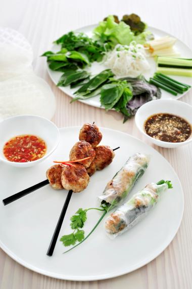 Recept 'nem nuong (balletjes van garnalen & varkensvlees)'