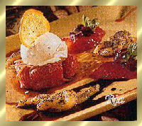 Balsamico-aardbeien met noedels en pepermuntijs recept ...