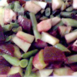 Bieten-sperzieboon-appel salade recept