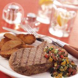 Steak met salsa recept