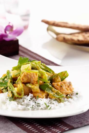 Zalm aardappel curry recept