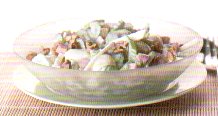 Bleekselderij met aardappelsalade recept